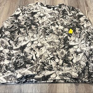 Zella Marble Print Sweatshirt New with tag Size X-Large